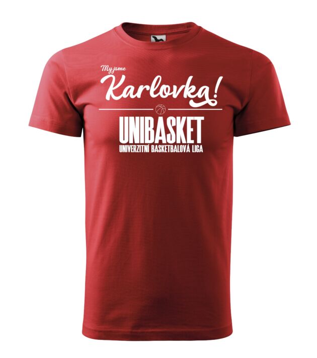 Fan tričko My jsme Karlovka! - Červené